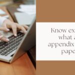 Know exactly what an appendix is in a paper